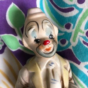 Ceramic clown figurine
